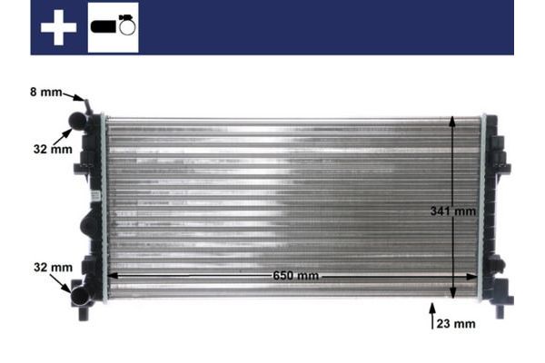 Su Radyatörü  Audi A1 Sportback (8XA)(11.2011->)  MAHLE CR 1096 000S