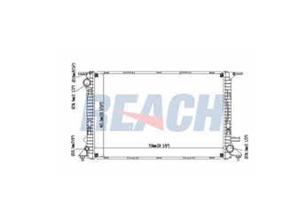 Su Radyatörü  BEHR CR 911 000S  8K0121251H 4G0121251B