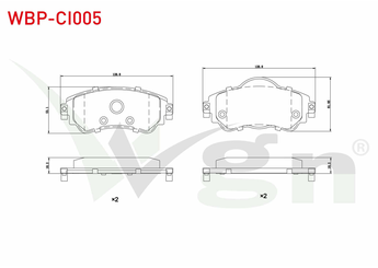 Fren Disk Balata Ön WGN WBP-CI005  