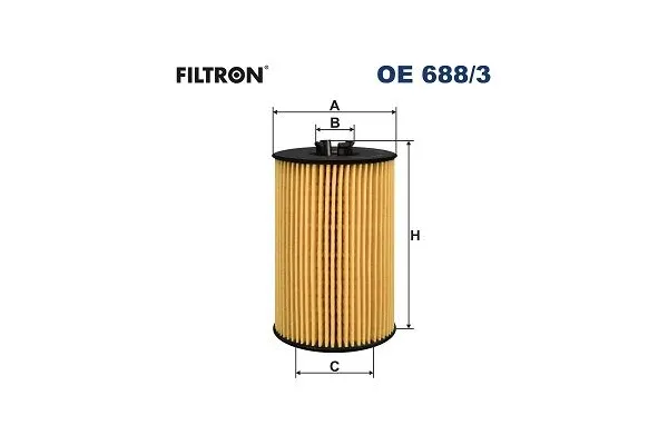 Yağ Filtresi  Volkswagen Crafter Grand California (SC)(01.2019->)  FILTRON OE 688/3
