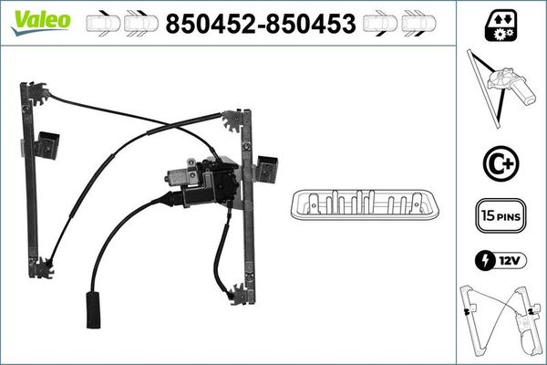 Cam Krikosu Ön Sol Volkswagen Golf III Variant (1H5)(08.1993->1999)  VALEO 850452