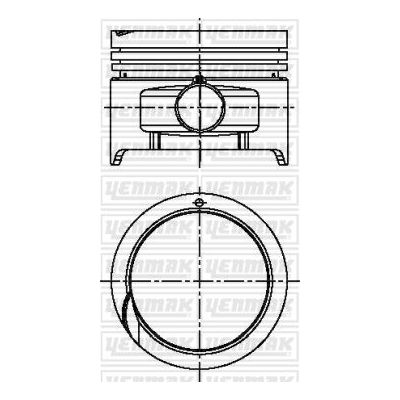 Piston (71.50MM-STD)   KING PISTON 18-4011060
