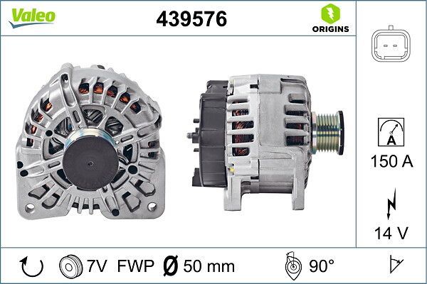Alternatör  VALEO 439576