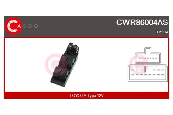 Cam Açma Düğmesi Ön Sol MCAR AN-878