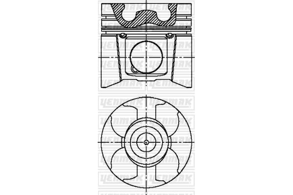 Piston (89.00MM-STD) (0.20MM KISA)  YENMAK 31-04159-001