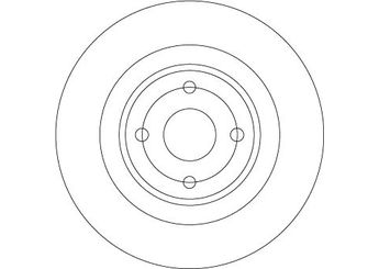 Fren Disk Ayna Arka Sağ ve Sol TRW DF6974  N25126251 N251-26-251