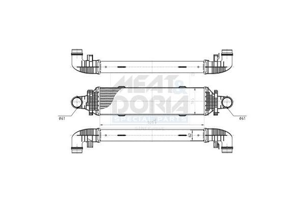 Turbo Radyatörü  Mercedes GLK -Serisi (BM 204)(06.2008->)  MGA 80897