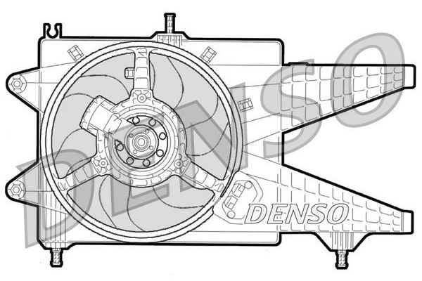 Radyatör Fan ve Motoru  DENSO DER09041