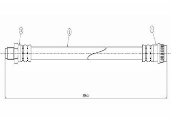 Fren Hortumu Ön Sağ veya Sol CAVO C800 709A  96102107