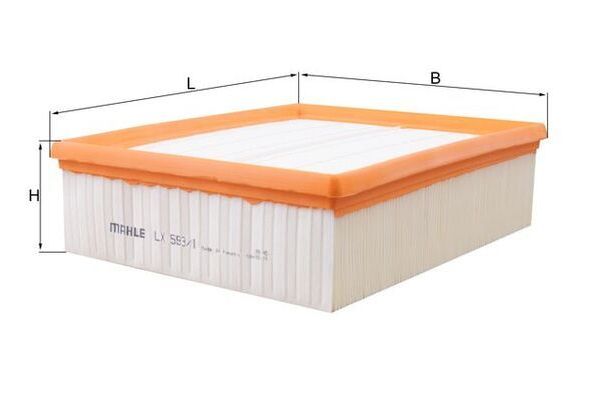 Hava Filtresi  Audi A4 Sedan (B5)(02.1999->)  MAHLE LX 5931