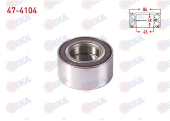 Teker Rulmanı Ön Sağ veya Sol VEKA 47-4104  43440 79J00 80J00 4700979 47 00 979 4709078 47 09 078 93193920 95514678 4344051K00000 43440-51K00-000 4344068L10000 43440-68L10-000 4344071L00000 43440-71L00-000