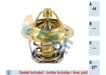 Termostat 88 °C  MAHER 10297  1767050G10 1634187208000 16341-87208-000 1634187583000 16341-87583-000 1634187793000 16341-87793-000 1634187795000 16341-87795-000 2120001B00 21200-01B00 1760085821 17600-85821 17670-50G10