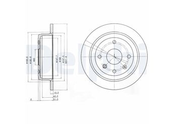 Fren Disk Ayna Arka Sağ ve Sol DELPHI BG4091  96549630