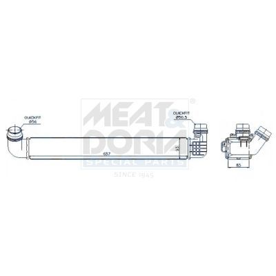 Turbo Radyatörü  Renault Megane III HB (10.2008->)  ORİS 1450-4835