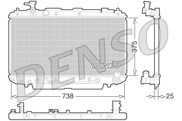 Su Radyatörü  DENSO DRM50065