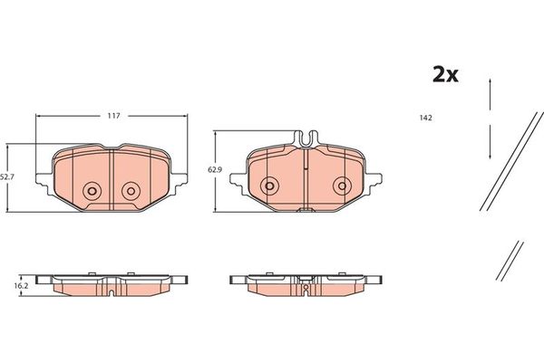 Fren Disk Balata Arka Mercedes C -Serisi Sedan (BM 206)(03.2021->)  FEBI BILSTEIN 192657