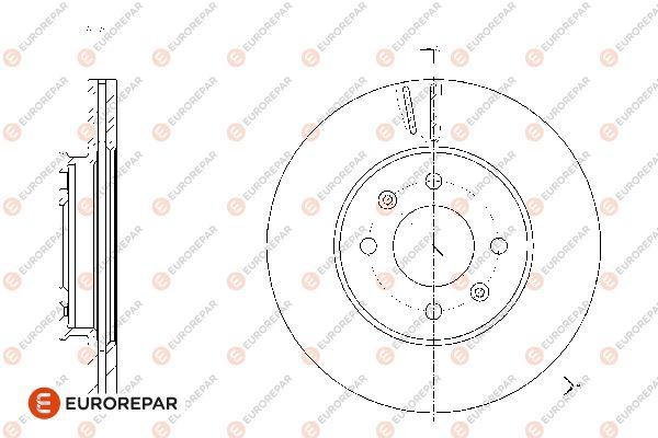 Fren Disk Ayna Ön Sağ ve Sol Kia Rio (UB)(2011->)  EUROREPAR 1667869280