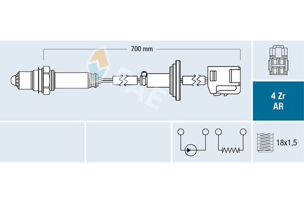 Oksijen (Lambda) Sensörü  FAE 75638