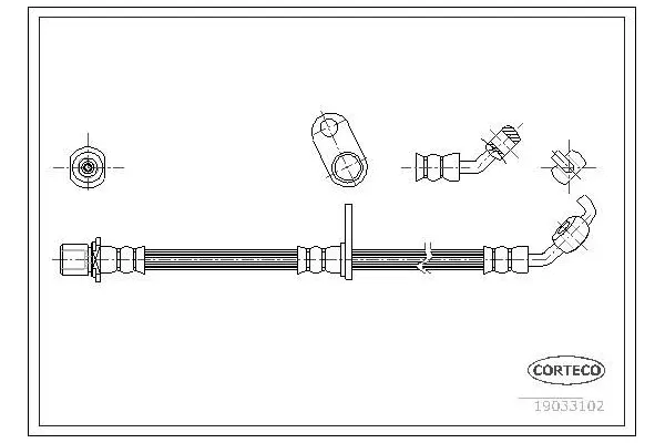 Fren Hortumu Ön Sağ Toyota RAV4 (A2)(2000->)  FROW 551.1112.052