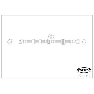 Fren Hortumu Ön Sağ veya Sol OSSCA 01423