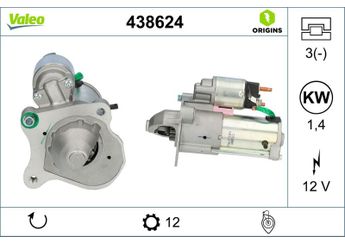 Marş Dinamosu  VALEO 438624  KV6T11000BC 2259747 KV6T11000BA KV6T-11000-BA