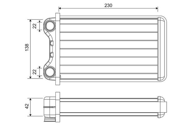 Kalorifer Radyatörü  Audi S4 Cabriolet (8H)(02.2004->)  VALEO 812255