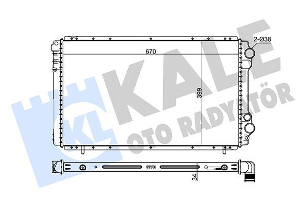 Su Radyatörü  KALE 0540401AB
