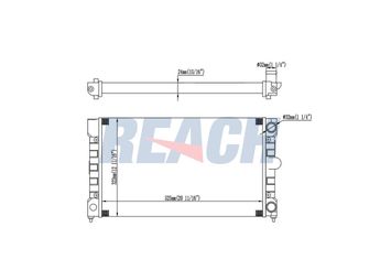 Su Radyatörü  RADISEN RR 65174  353121253AC 353121253AL 353.121.253 AC 353.121.253 AL 353121253AB