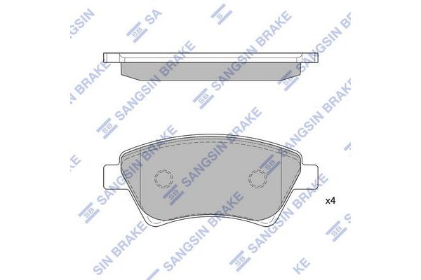 Fren Disk Balata Ön Renault Scenic II (06.2003->)  SANGSIN SP1413