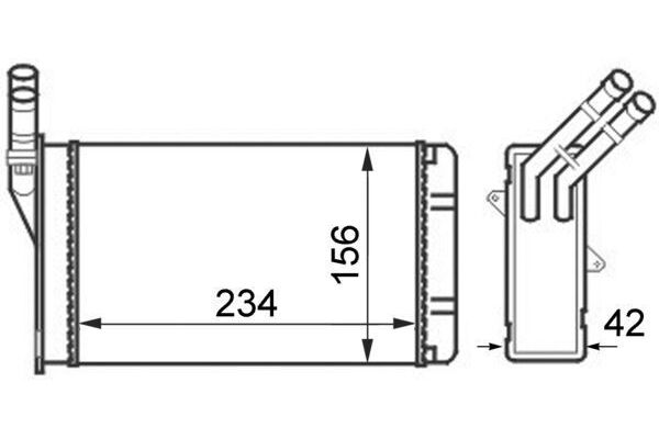 Kalorifer Radyatörü  MAHLE AH 43 000S