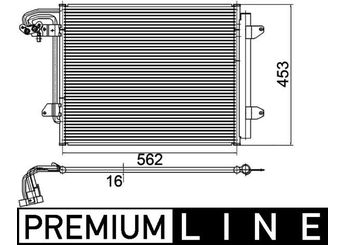 Klima Radyatörü  MAHLE AC 325 000P  1T0820411E 1T0820411A 1T0820411B 1T0820411C 1T0820411D 1T0820413C 1TD820411B 1T0 820 411 A 1T0 820 411 B 1T0 820 411 C 1T0 820 411 E