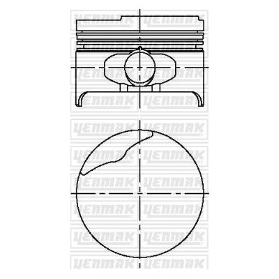 Piston (79.50MM-STD)  GOETZE 87-71857-STD