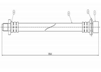 Fren Hortumu Arka Sağ veya Sol CAVO C800 489A  94702600