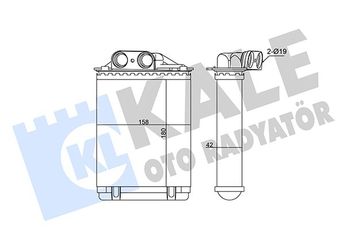 Kalorifer Radyatörü  MGA 81254  77362540 1582253 9S5119850CA