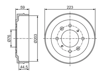Kampana Arka Sağ veya Sol BOSCH 0 986 477 234  5841117100 58411 17100 5841117200 58411 17200