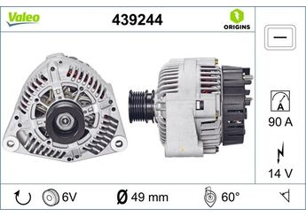 Alternatör  VALEO 439244  A0081549702 91540102 0091540102 91540202 0091540202 9154020280 009154020280 91545902 0091545902 9154590280 009154590280 A0091540102 A0091540202 A009154020280 A0091545902 A009154590280