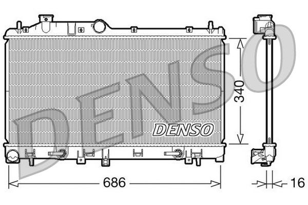 Su Radyatörü  DENSO DRM36008