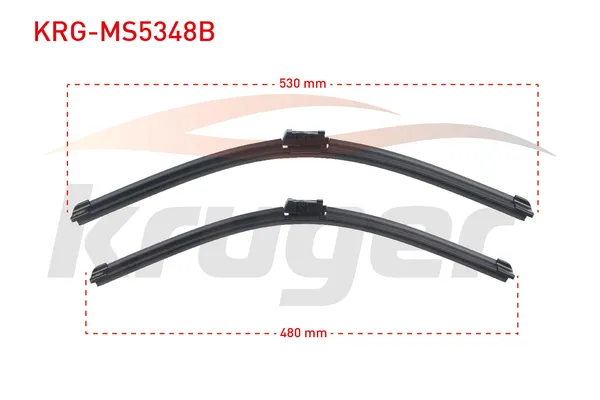 Silecek Süpürgesi Ön  530/480 mm - 21/19 inç Volkswagen Vento (1H2)(11.1991->1998)  KRUGER MS5348B