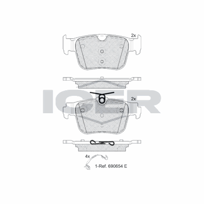 Fren Disk Balata Arka Audi S3 Sedan (8YS)(08.2020->)  AYD 60876A