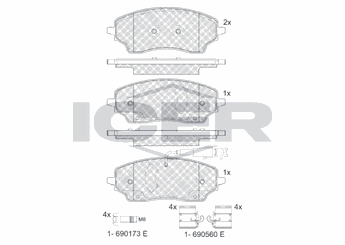 Fren Disk Balata Arka BRAXIS AB0774  77369188