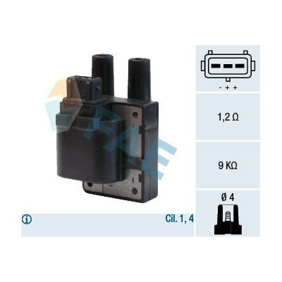 Ateşleme Bobini  Renault Megane I 5 Kapı (BA0)(08.1995->)  BRUCKE 7700100589