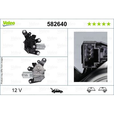 Silecek Mekanizma Motoru Arka Dacia Logan MCV II (2013->)  VALEO 582640