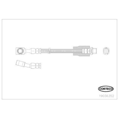 Fren Hortumu Ön Sağ veya Sol SVAC 30-0161