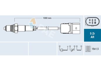 Oksijen (Lambda) Sensörü  FAE 75108  11787515826 11 78 7 515 826 7515826 7 515 826 751582603 7 515 826 03 751 58 26