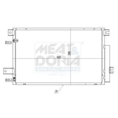Klima Radyatörü  Toyota Avensis Combi (T25)(2003->)  DENSO DCN50005