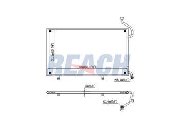 Klima Radyatörü  NISSENS 940410  1776104 1784922 1806673 1822533 2001186 C1BH19710AA C1BH19710AB C1BH19710AC
