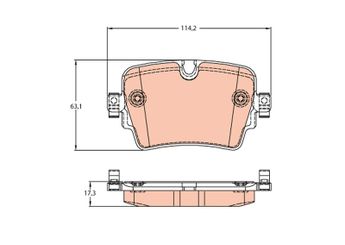 Fren Disk Balata Arka TRW GDB2095  T2R7946