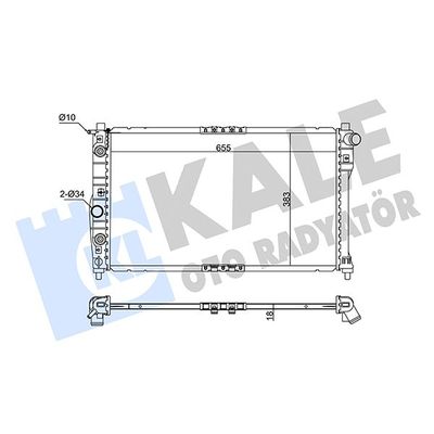 Su Radyatörü  Peugeot 306 S.Wagon (04.1997->)  KALE 342255