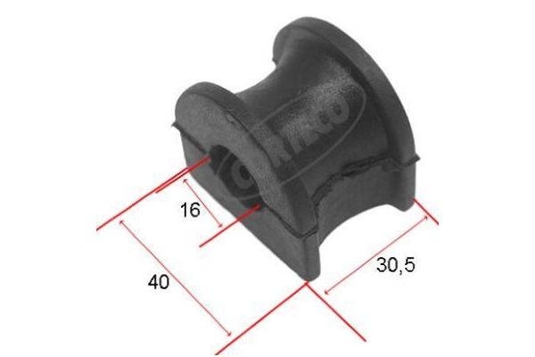 Viraj Demir Lastiği Ön Ford Fiesta Courier (DX)(2000->)  CORTECO 21652984
