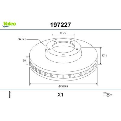 Fren Disk Ayna Ön Sağ ve Sol VALEO 197227